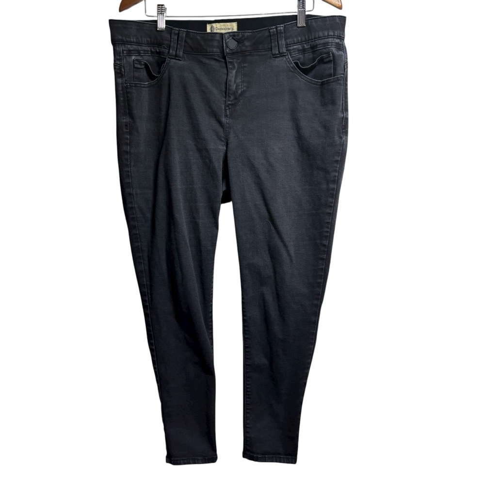 Democracy Ab Technology Black Skinny Jeans Womens‎ 16W Stretch Denim Pants #191